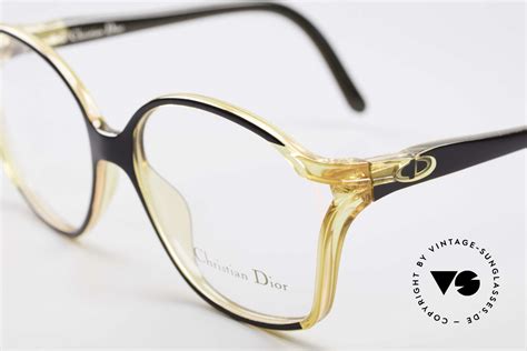 Signed Christian Dior Women's Gold Wire Frames Eyeglasses